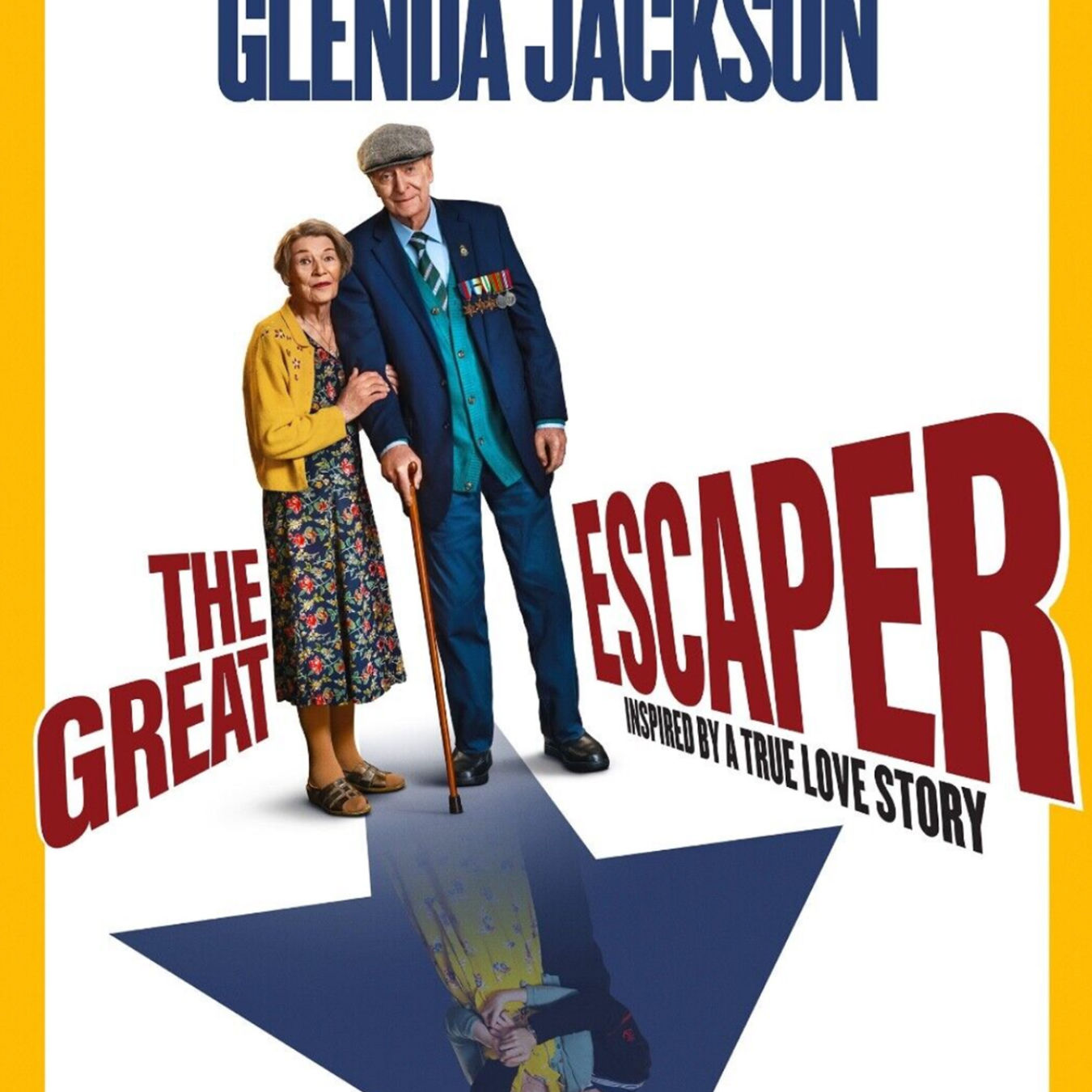 Cinema poster for The Great Escaper with Michael Caine and Glenda Jackson
