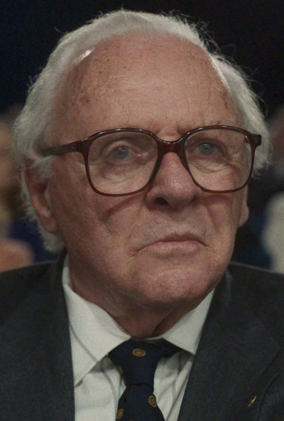 Anthony Hopkins playing the part of Nicholas Winton in one life
