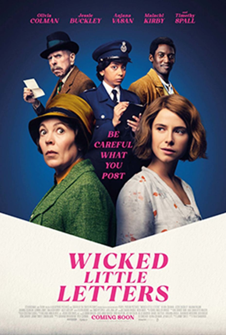 Poster for the film of Wicked little letters